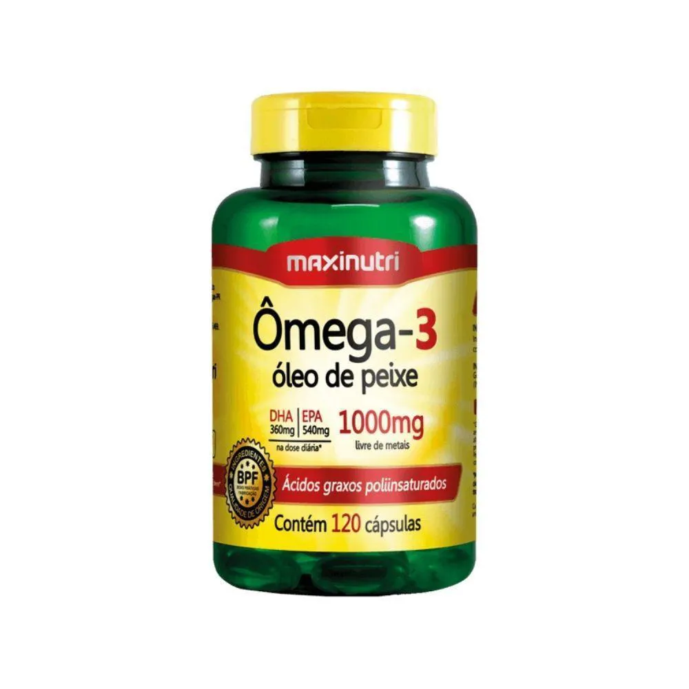 ÔMEGA 3, 6 E 9 1000MG 120 CáPSULAS MAXINUTRI