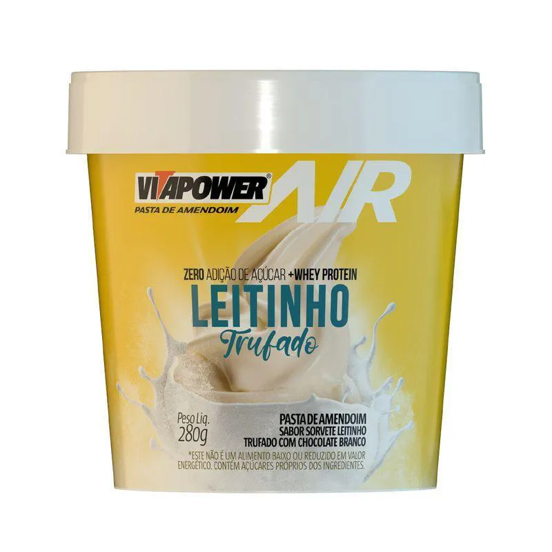 PASTA DE AMENDOIM 280G LEITINHO TRUF - VITAPOWER
