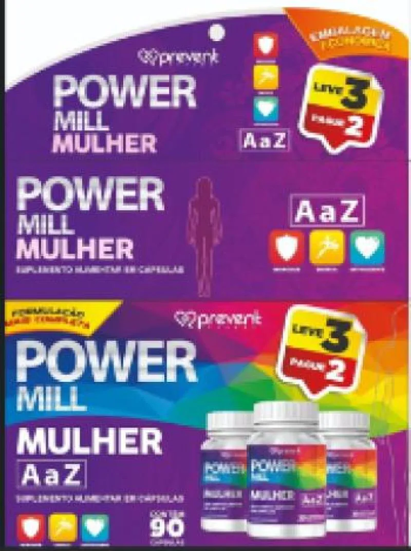 POWER MILL MULHER A-Z 500MG 90CAP L3P2 - PREVENT