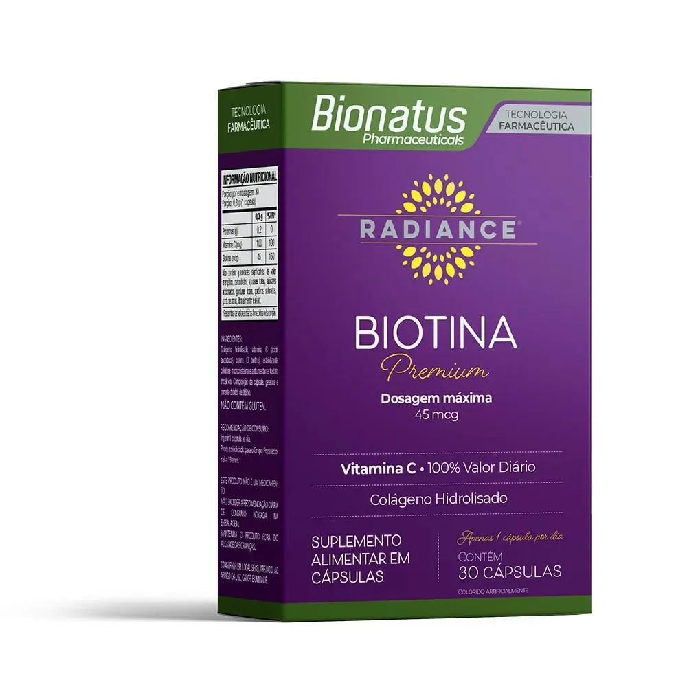 RADIANCE BIOTINA PREMIUM - 30CAP - BIONATUS