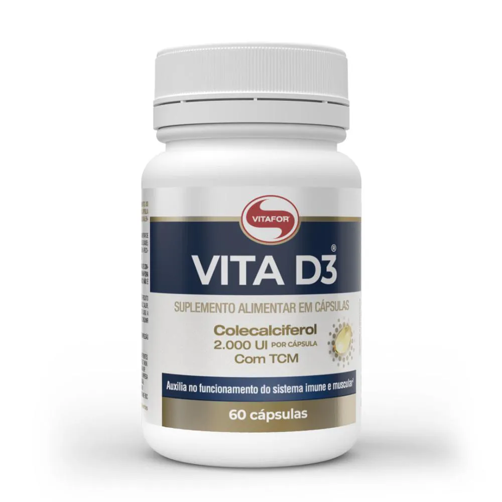 VITA D3 COLECALCIFEROL 2000UI 60CAP - VITAFOR