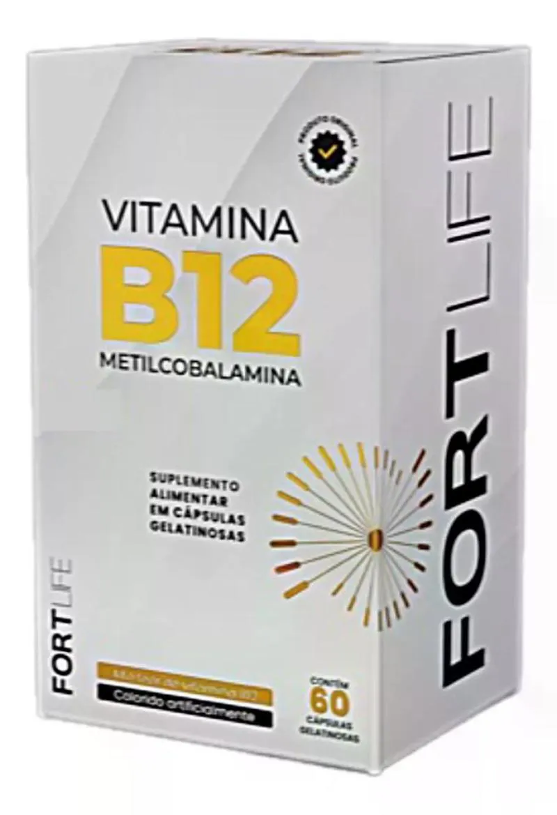 VITAMINA B12 METILCOBALAMINA 300MG 60CAP - FORTLIFE