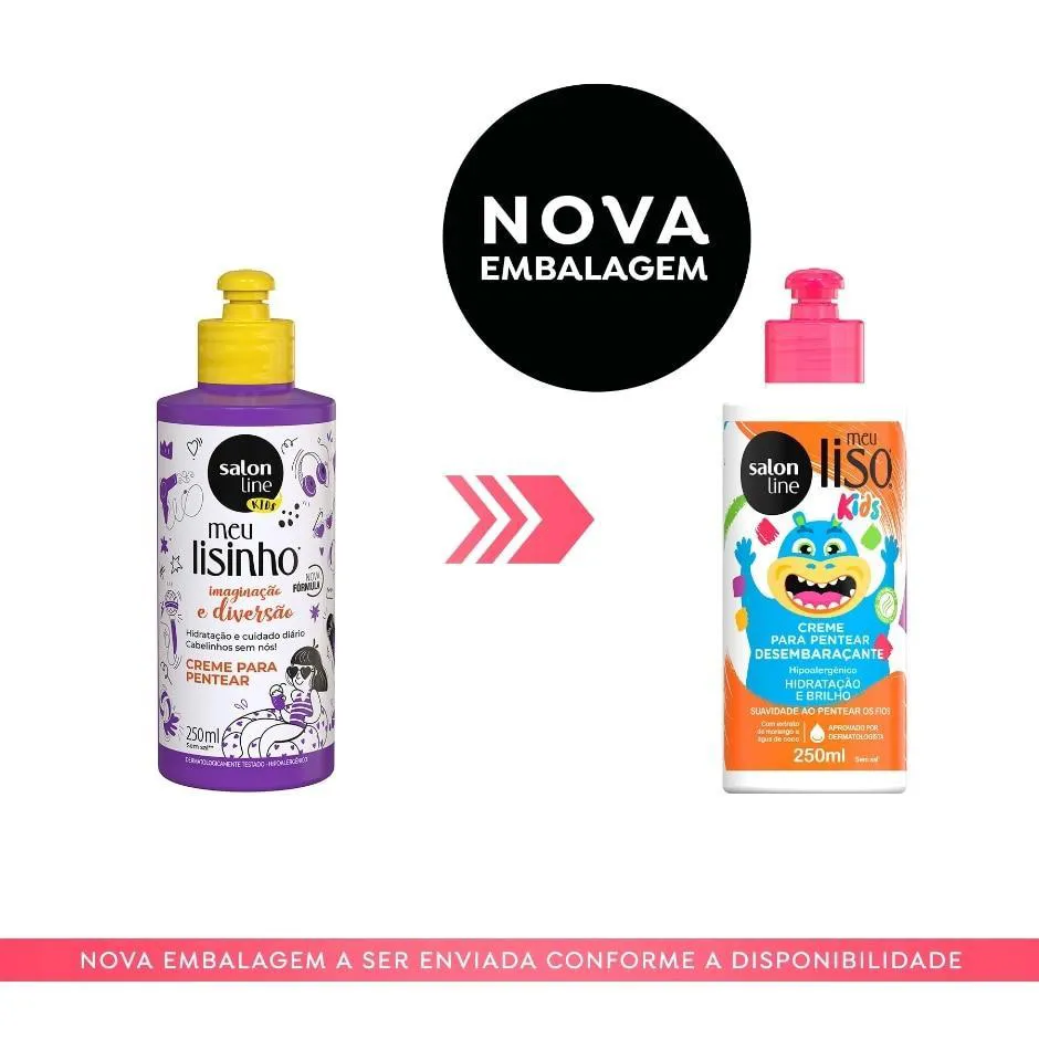 CREME DE PENTEAR MEU LISINHO KIDS IMAGINAçãO E DIVERSãO 200ML - SALON LINE