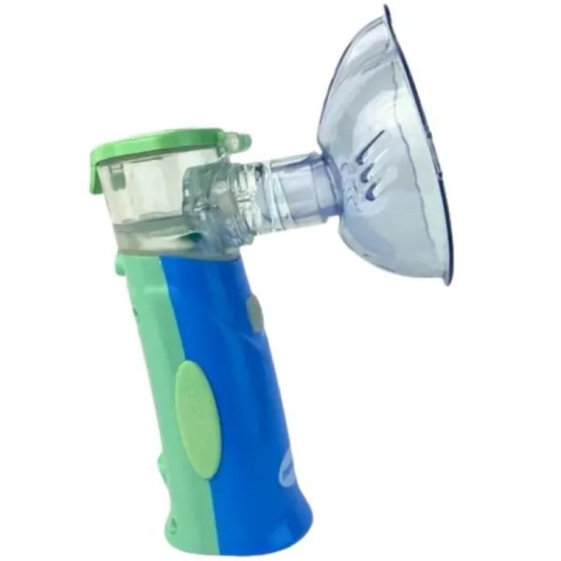Inalador Portátil Medicate Air Mesh Colors Kids Verde Recarregavél 