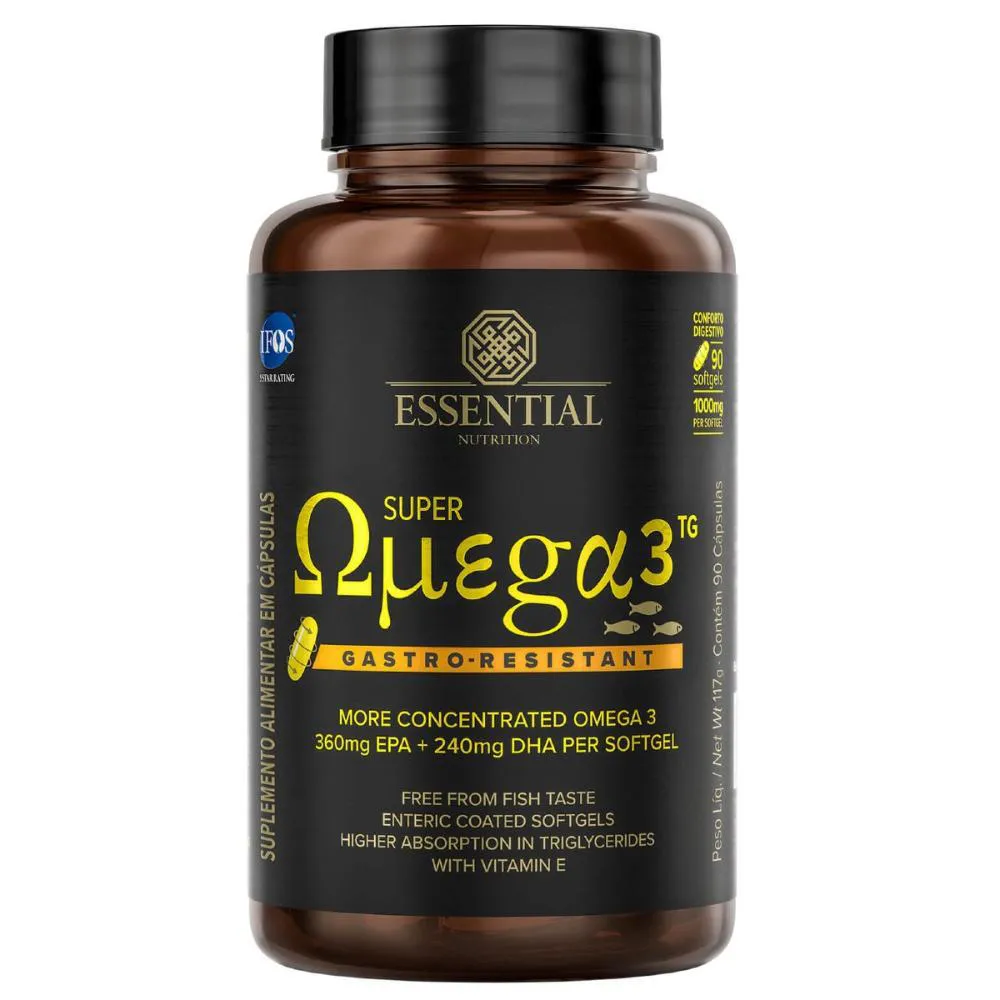 SUPER OMEGA 3 TG GASTRO-RESISTANT 90 CáPSULAS – ESSENTIAL Natural
