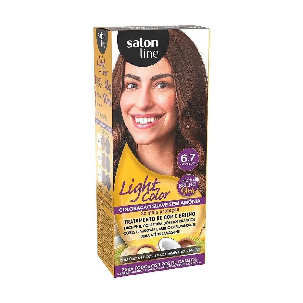 COLORAçãO LIGHT COLOR 6.7 CHOCOLATE SALON LINE