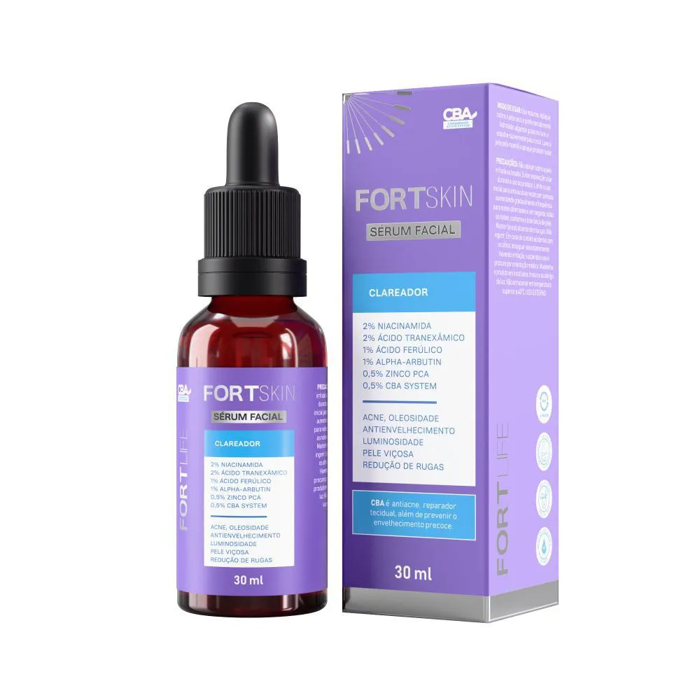 FORTSKIN SERUM FACIAL CLAREADOR 30ML - FORTLIFE