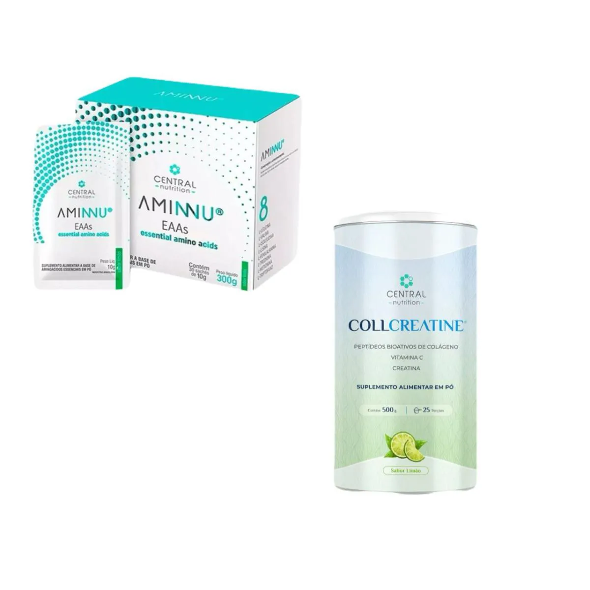 AMINNU EAAS 10G + COLLCREATINE- LIMãO - CENTRAL NUTRITION