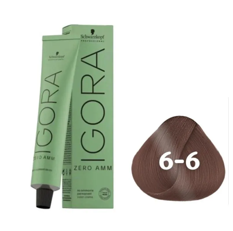COLORAçãO IMPORTADA SCHWARZKOPF IGORA ZERO AMM 6-6 60G