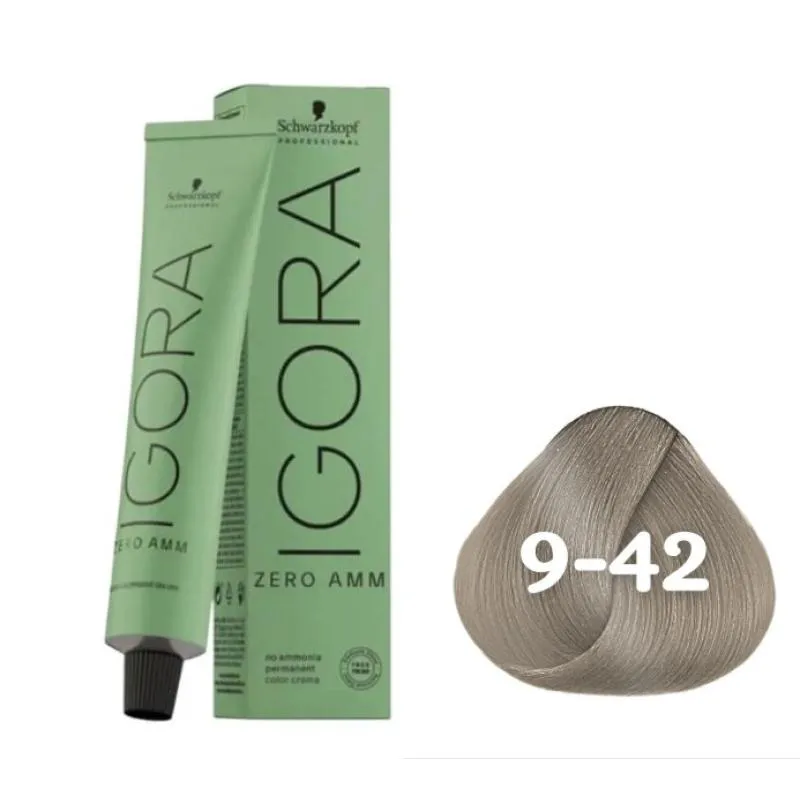 COLORAçãO IMPORTADA SCHWARZKOPF IGORA ZERO AMM 9-42 60G