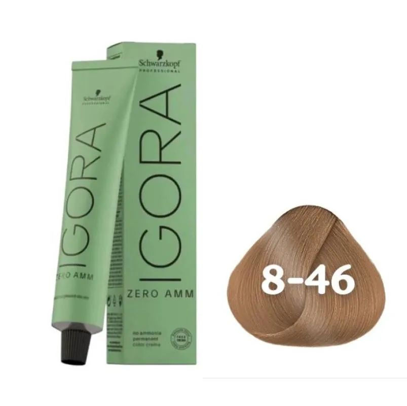 COLORAçãO IMPORTADA SCHWARZKOPF IGORA ZERO AMM 8-46 60G