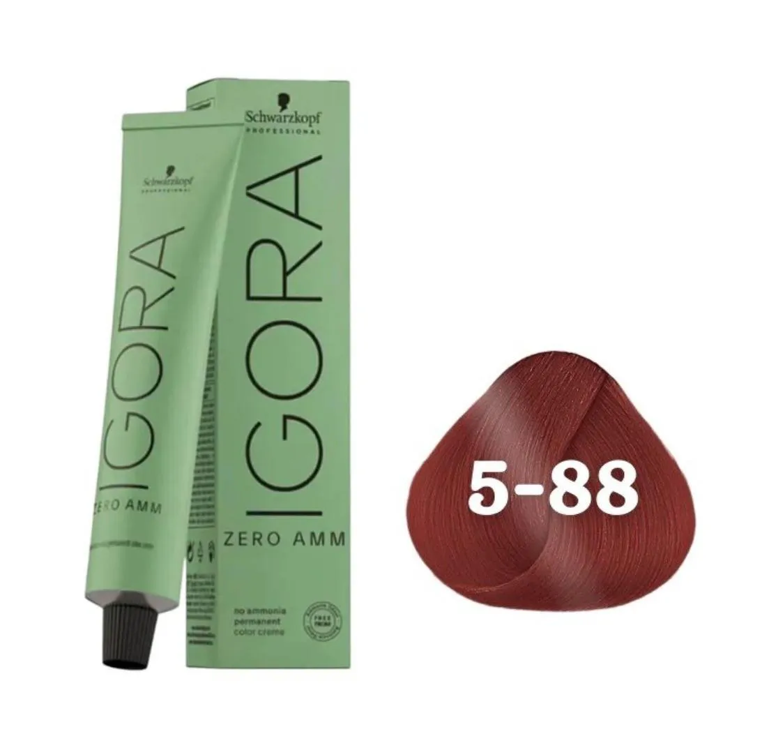 COLORAçãO IMPORTADA SCHWARZKOPF IGORA ZERO AMM 5-88 60G