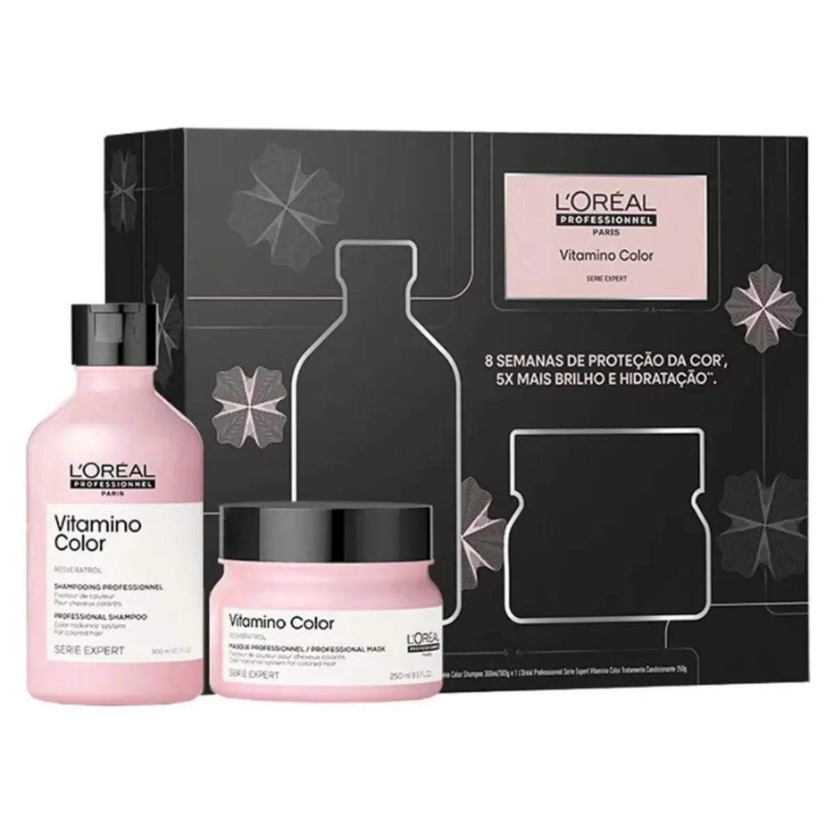 KIT LORéAL PROFESSIONALS VITAMINO COLOR - SHAMPOO 300ML + MáSCARA 250G