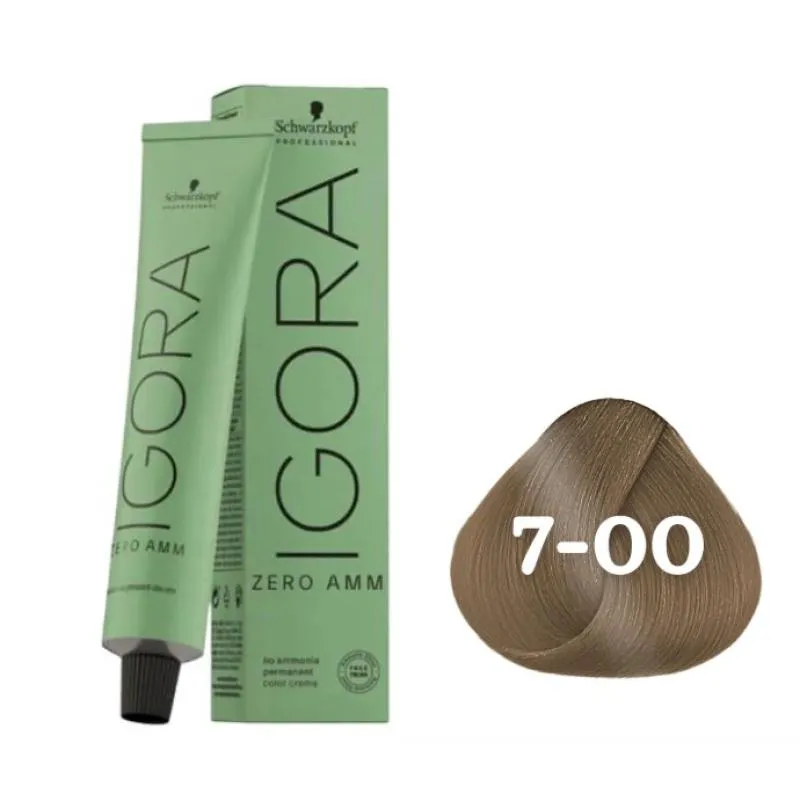 COLORAçãO IMPORTADA SCHWARZKOPF IGORA ZERO AMM 7-00 60G