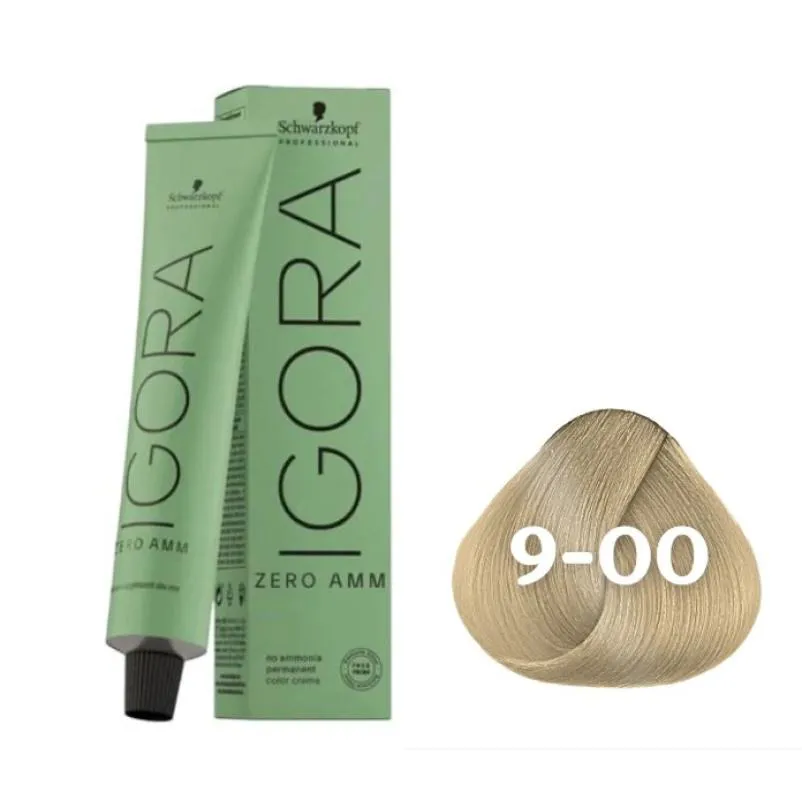 COLORAçãO IMPORTADA SCHWARZKOPF IGORA ZERO AMM 9-00 60G