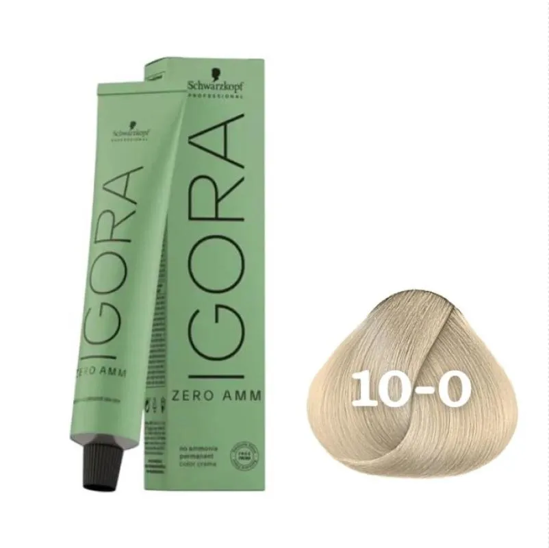 COLORAçãO IMPORTADA SCHWARZKOPF IGORA ZERO AMM 10-0 60G