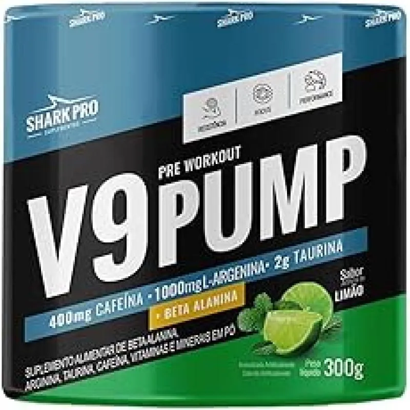 Pré-treino Shark Pro V9 Pump Limão 300g