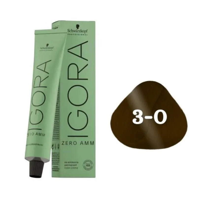 COLORAçãO IMPORTADA SCHWARZKOPF IGORA ZERO AMM 3-0 60G