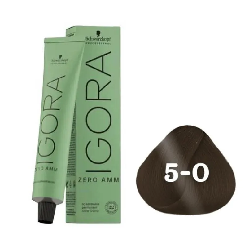COLORAçãO IMPORTADA SCHWARZKOPF IGORA ZERO AMM 5-0 60G