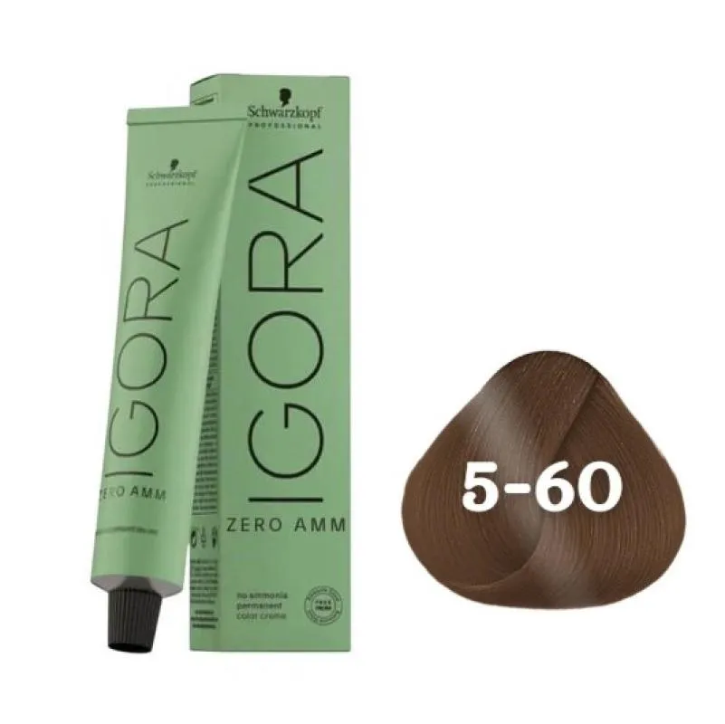 COLORAçãO IMPORTADA SCHWARZKOPF IGORA ZERO AMM 5-60 60G