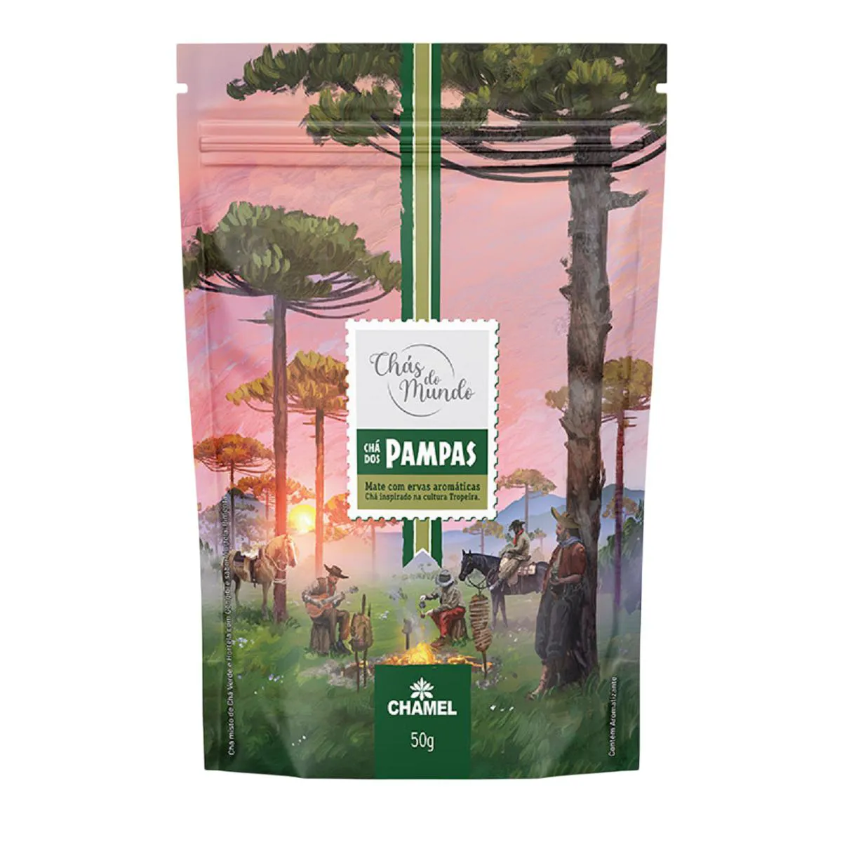 CHáS DO MUNDO POUCH CHá PAMPAS 50G - CHAMEL