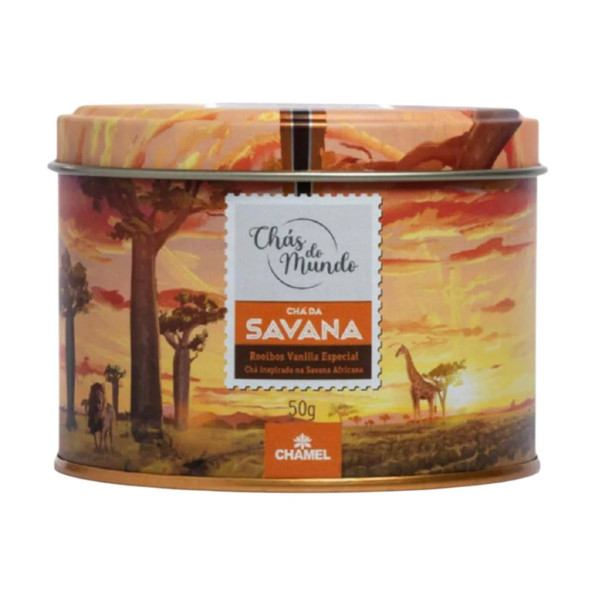 CHáS DO MUNDO POUCH CHá SAVANA LATA 50G - CHAMEL