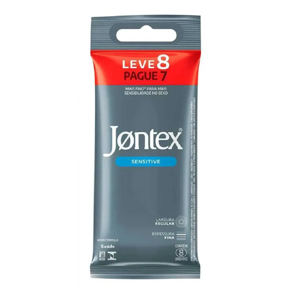 JONTEX SENSITIVE PRESERVATIVO LEVE 8 PAGUE 7 - RECKITT