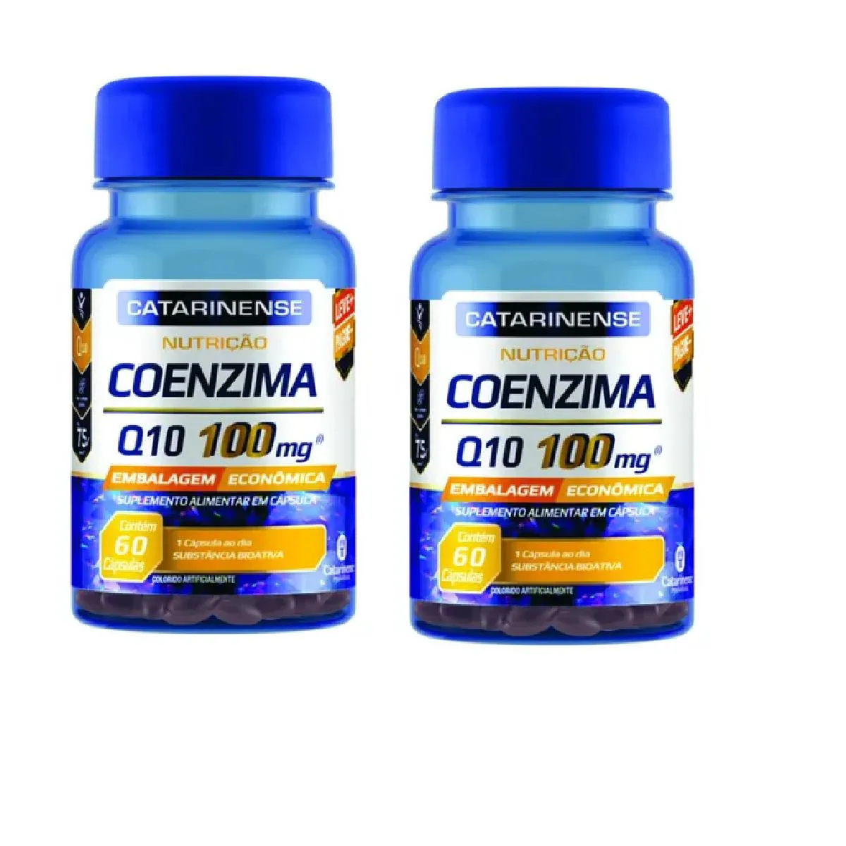 KIT 02 COENZIMA NUTRIçãO Q10 100MG 60 CáPSULAS - CATARINENSE