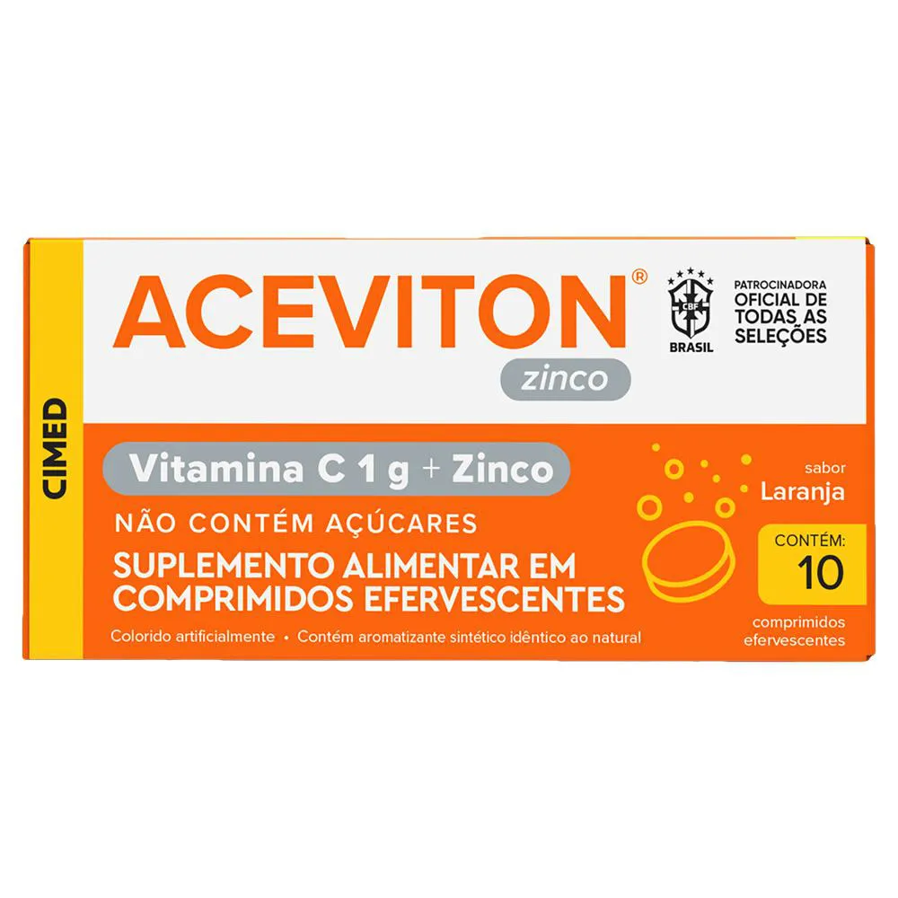 ACEVITON VITAMINA C 1G + ZINCO 10CPR - CIMED