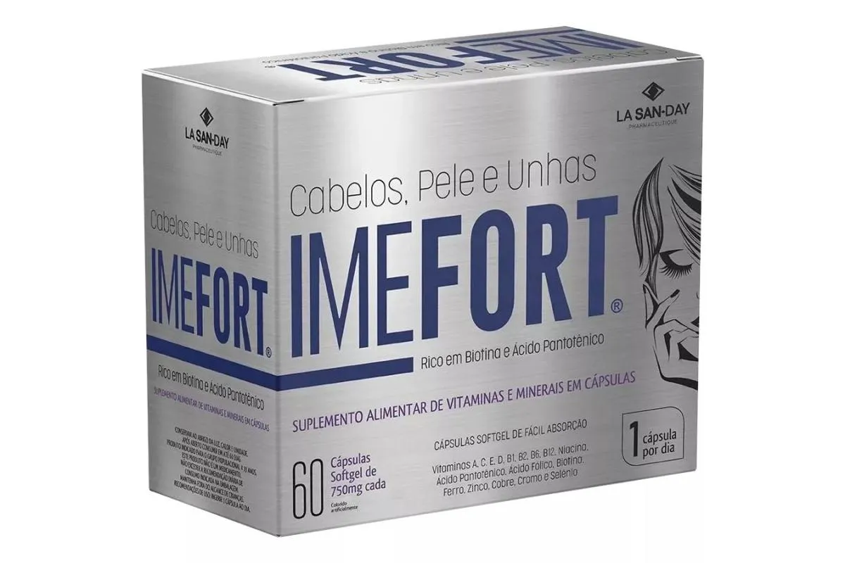 IMEFORT CABELO, PELE E UNHAS 60CPS - LA SAN DAY
