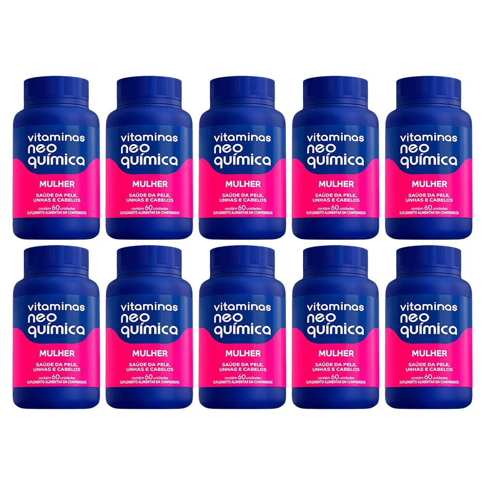 KIT 10 SUPLEMENTO ALIMENTAR MULHER 60CPR - NEO QUíMICA