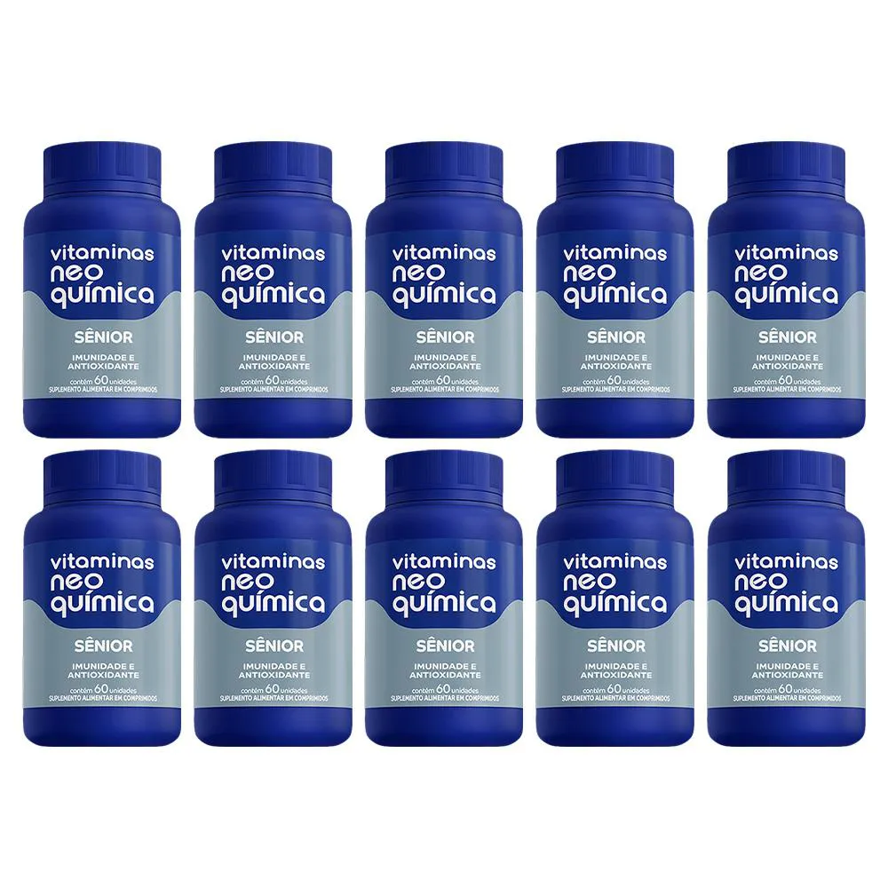 KIT 10 SUPLEMENTO AZ SêNIOR IMUNIDADE 60CPR - NEO QUIMICA