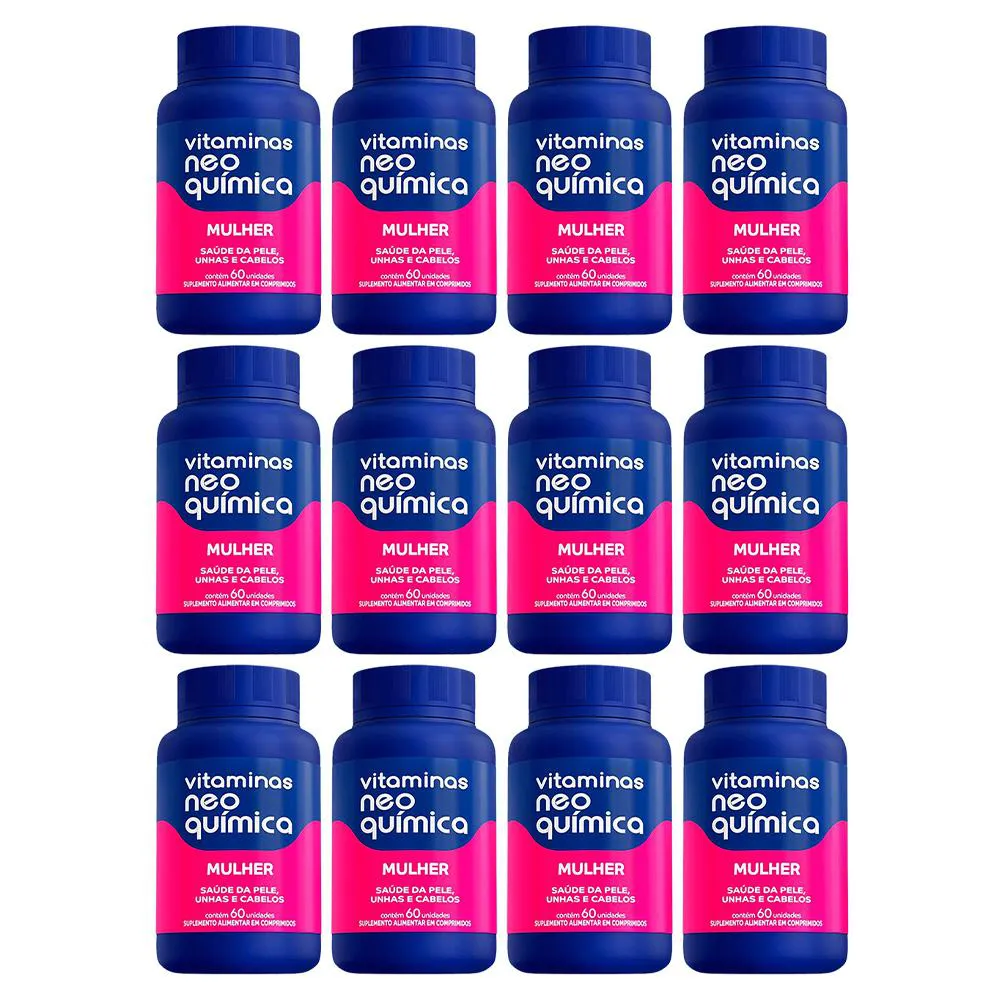 KIT 12 SUPLEMENTO ALIMENTAR MULHER 60CPR - NEO QUíMICA