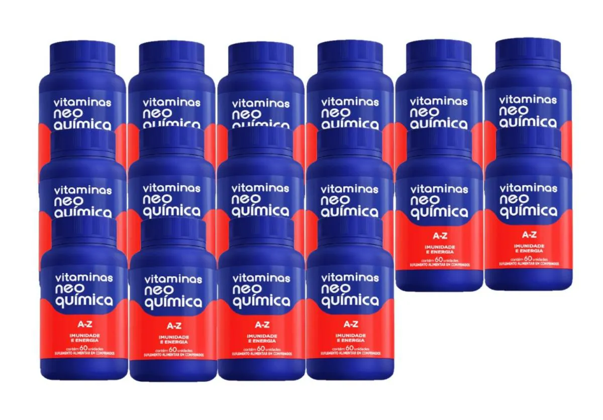 KIT 16 SUPLEMENTO ALIMENTAR A-Z 60 COMPRIMIDOS - NEO QUíMICA