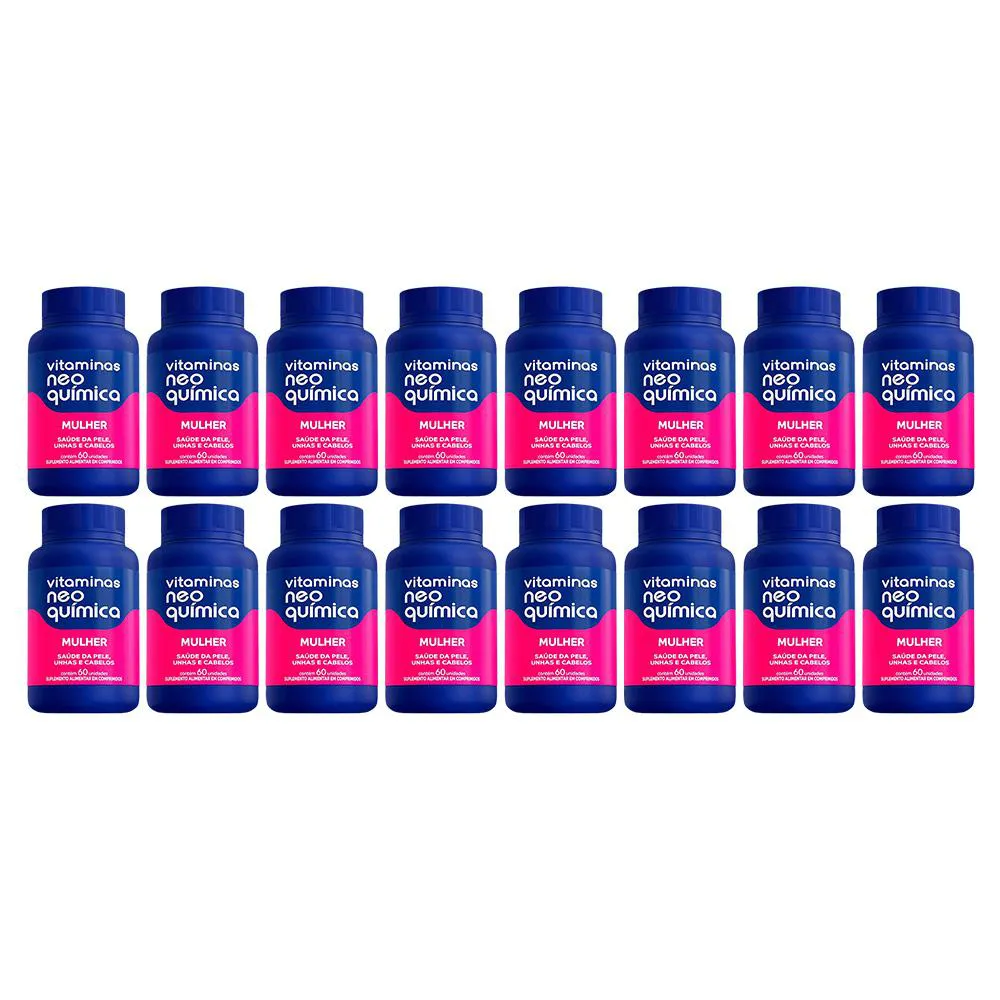KIT 16 SUPLEMENTO ALIMENTAR MULHER 60CPR - NEO QUíMICA