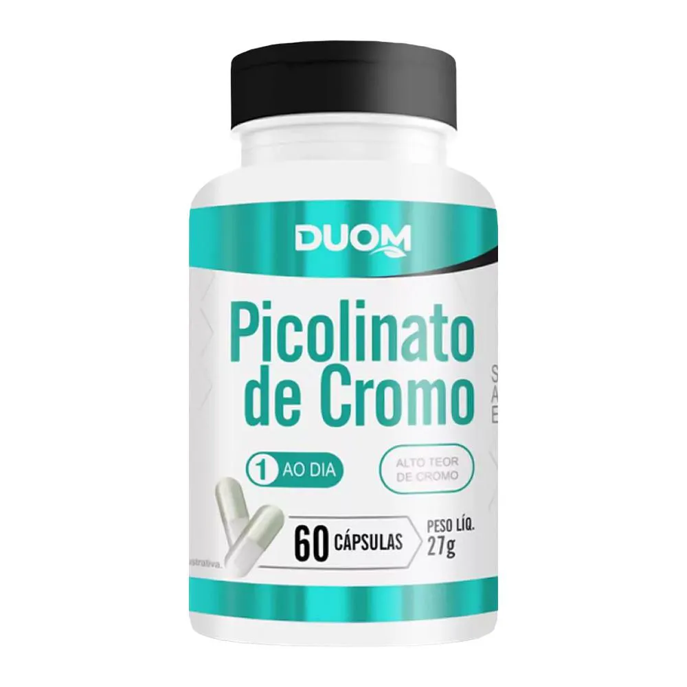 SUPLEMENTO ALIMENTAR PICOLINATO DE CROMO 60CPS - DUOM