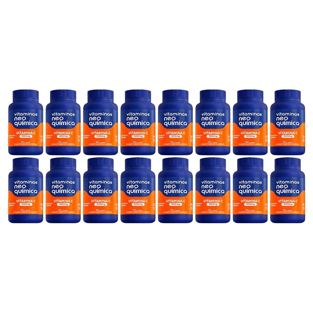 KIT 16 SUPLEMENTO VITAMINA C 500MG 30CPR - NEO QUIMICA