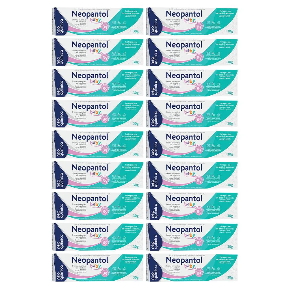 KIT 18 POMADA P/ ASSADURAS NEOPANTOL BABY 30G - NEO QUíMICA