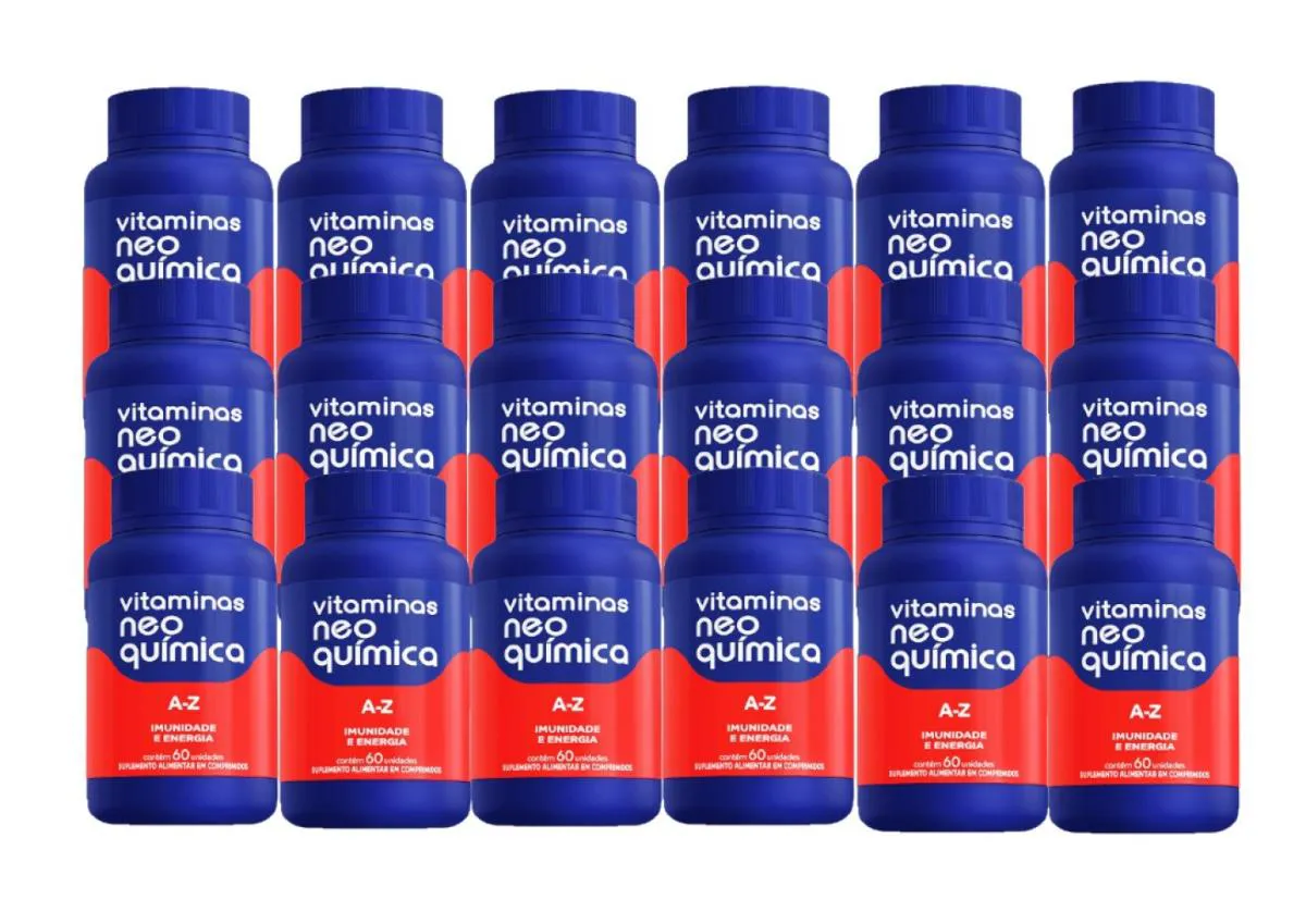 KIT 18 SUPLEMENTO ALIMENTAR A-Z 60 COMPRIMIDOS - NEO QUíMICA