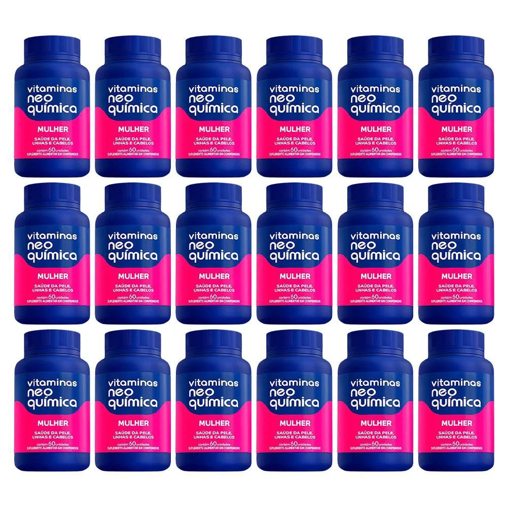 KIT 18 SUPLEMENTO ALIMENTAR MULHER 60CPR - NEO QUíMICA