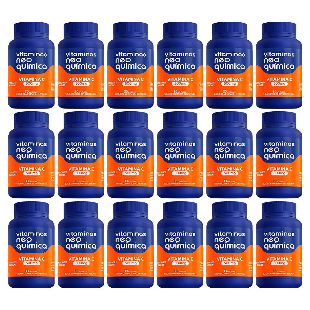 KIT 18 SUPLEMENTO VITAMINA C 500MG 30CPR - NEO QUIMICA