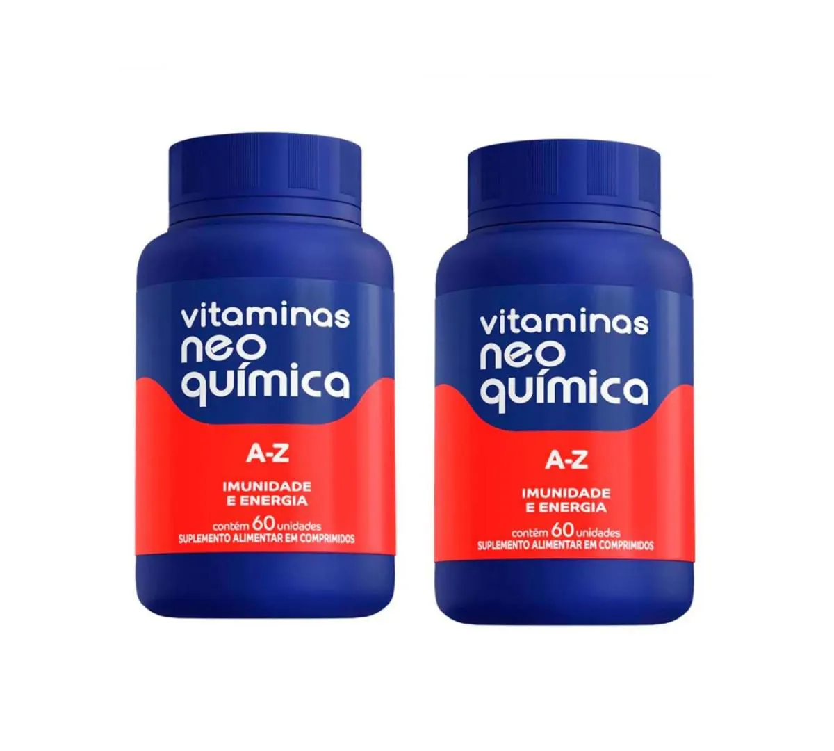 KIT 2 SUPLEMENTO ALIMENTAR A-Z 60 COMPRIMIDOS - NEO QUíMICA