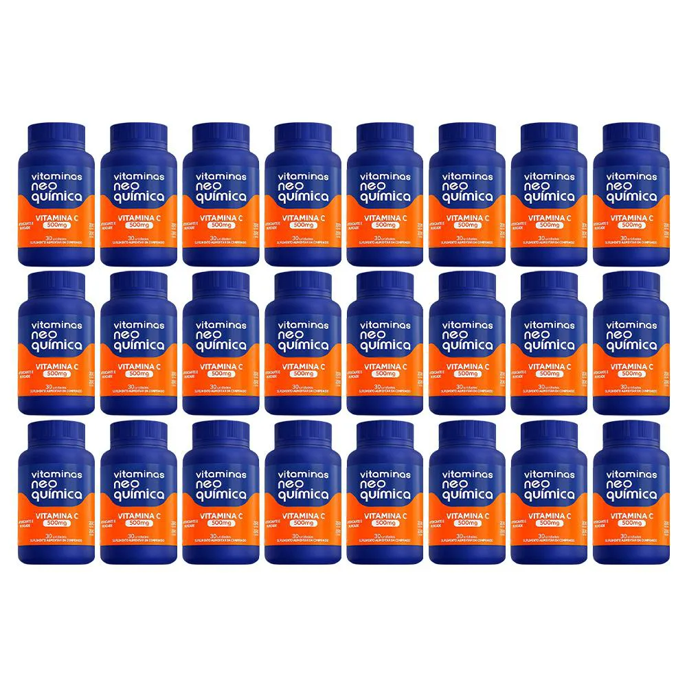 KIT 24 SUPLEMENTO VITAMINA C 500MG 30CPR - NEO QUIMICA