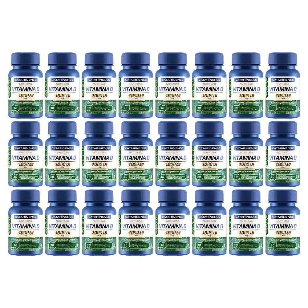 KIT 24 VITAMINA D 1000UI NUTRIçãO 30CPS - CATARINENSE