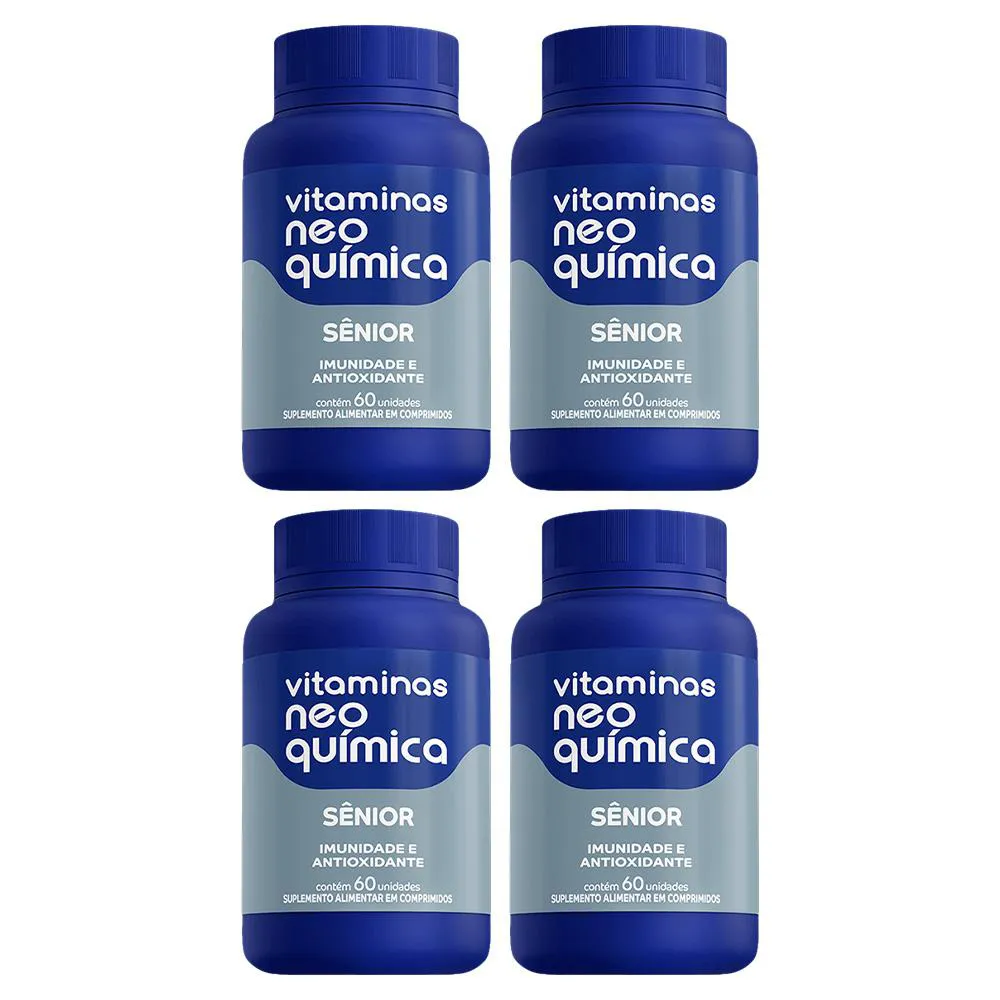 KIT 4 SUPLEMENTO AZ SêNIOR IMUNIDADE 60CPR - NEO QUIMICA