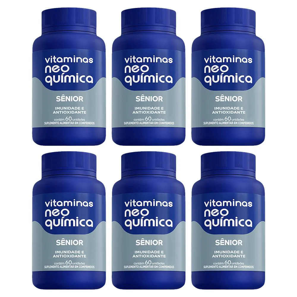 KIT 6 SUPLEMENTO AZ SêNIOR IMUNIDADE 60CPR - NEO QUIMICA
