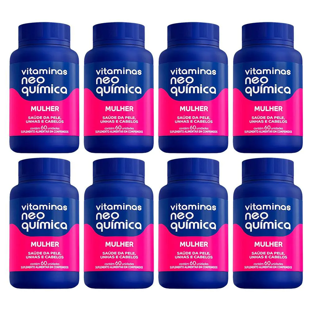 KIT 8 SUPLEMENTO ALIMENTAR MULHER 60CPR - NEO QUíMICA