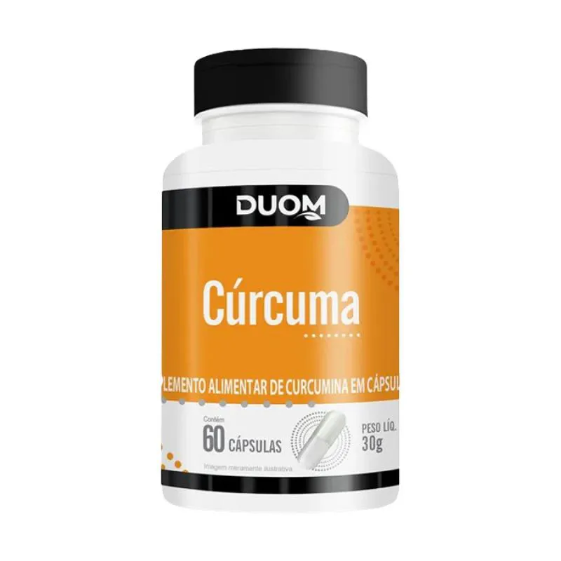 SUPLEMENTO ALIMENTAR CúRCUMA 60 CáPSULAS - DUOM