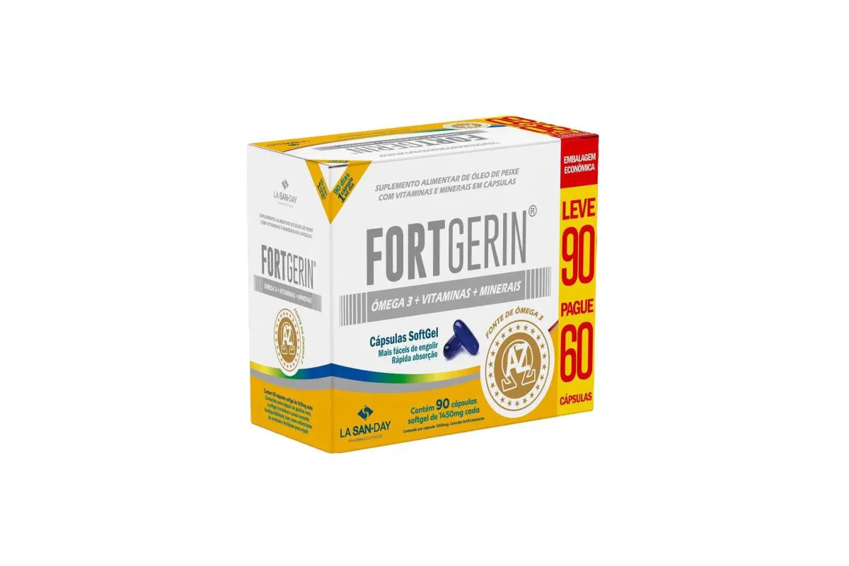 SUPLEMENTO FORTGERIN AZ ÔMEGA3 90CPS - LA SAN DAY