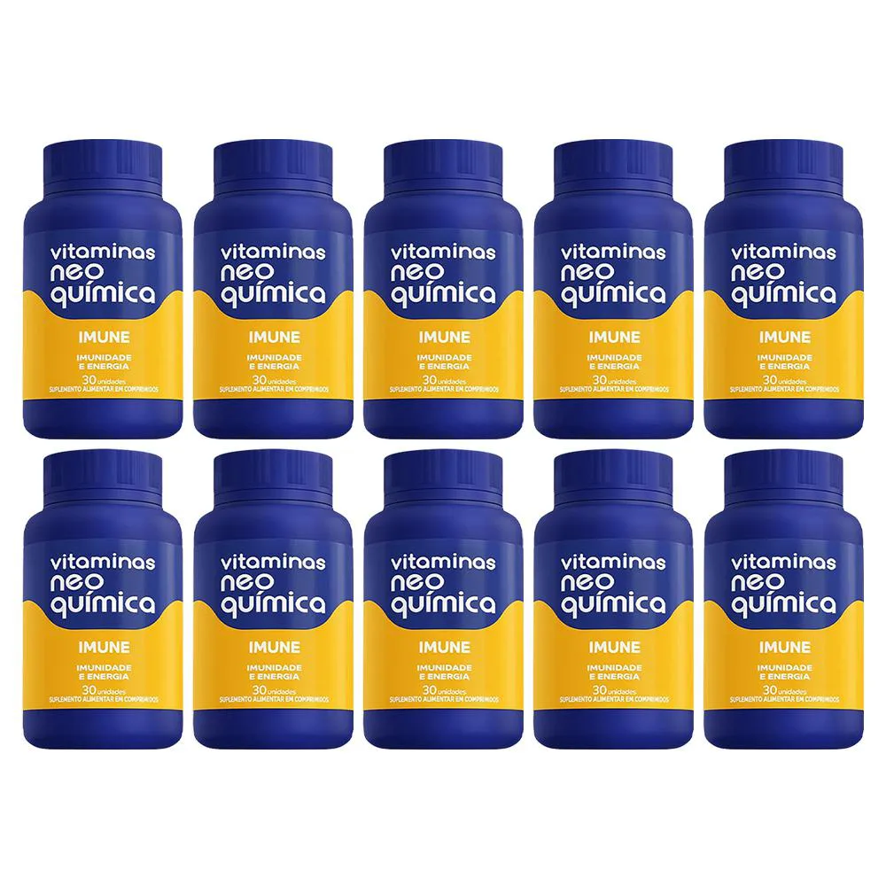 KIT 10 SUPLEMENTO ALIMENTAR IMUNE 30CPR - NEO QUíMICA